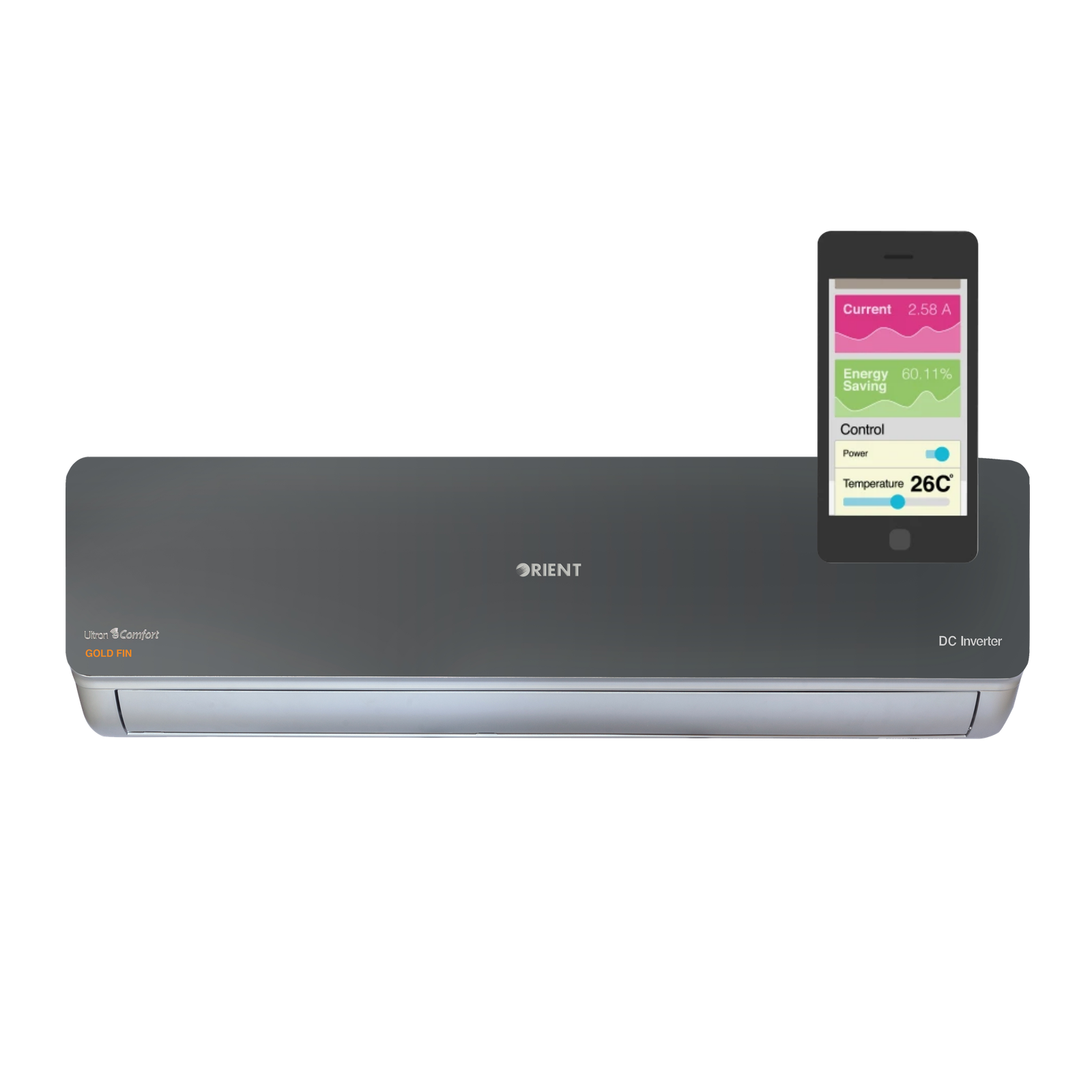 Orient Ac 1.5 Ton 18-G Super T3 DC Inverter Heat And Cool Gold Fin Wifi Smart Edition